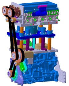 A 3d model of an optical engine